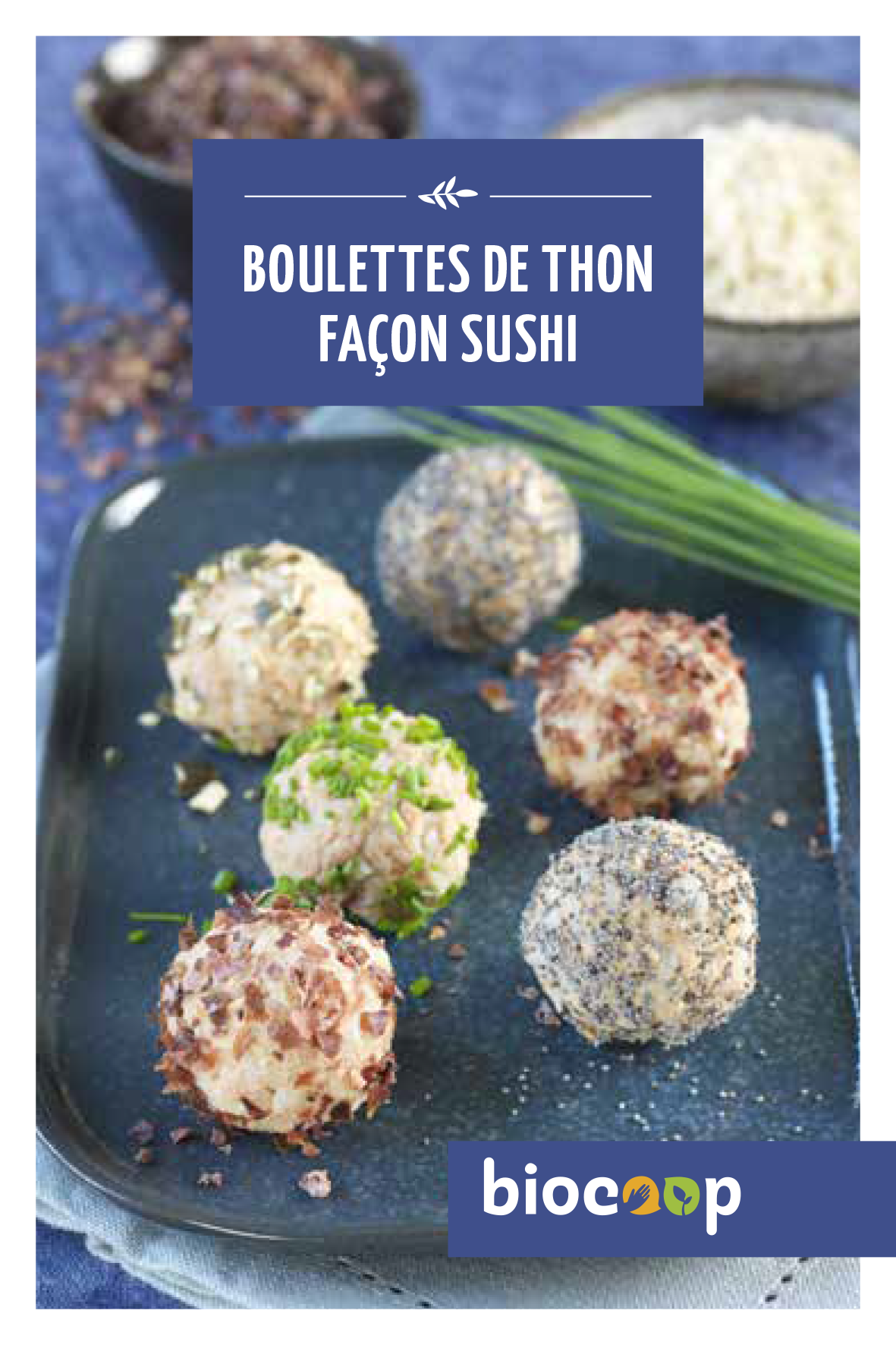 Boulettes de thon façon sushi